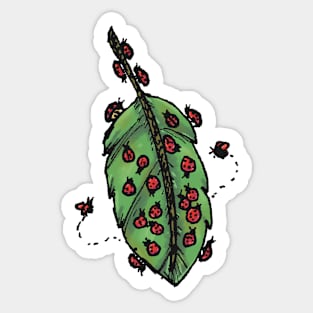 Lucky Ladybugs Sticker